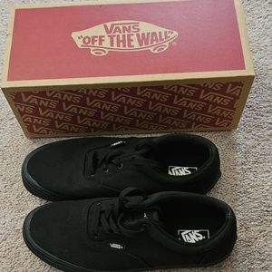 Vans Black Shoes Womens size 8.5/Youth 7